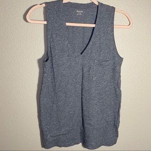 💎Madewell Whisper Cotton V-Neck Tank Top